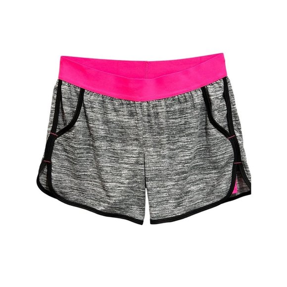 XS Danskin Women's Gray Pink Running Shorts Pull On Lined Undershorts - Picture 1 of 8
